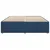 Vidaxl Posteljni okvir brez vzmetnice moder 180x200 cm blago