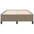 Vidaxl Posteljni okvir brez vzmetnice taupe 120x190 cm blago