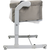 CHICCO Postelja Next2Me Magic Evo - Desert Taupe
