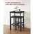 Songmics Set barske mize z 2 stoli jedilna miza 60x60x90 cm rjava črna