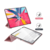 Maska na preklop Tablet Stripes Samsung Tab S9 Ultra/ X910 roze
