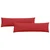 Jastučići za sofu 2 pcs Crvena 145 x 40 cm tkanina