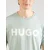HUGO Majica Dulivio pastelno zelena/bela