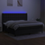 vidaXL Box spring postelja z vzmetnico LED črna 200x200 cm blago