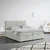 Boxspring Krevet Ethan 140/200 cm , sivo-bela