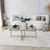 Hanah Home Klub sto Sun S410 94x35x64cm Zlatni