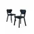 HANAH HOME Set stolica (4 komada) Arfe Anthracite Black