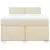 vidaXL vidaXL Box spring postelja z vzmetnico krem 160x200 cm blago, (21304886)