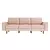 ATELIER DEL SOFA Sofa sa 3 sedišta Sparrow Extra 3 Salmon Walnut