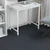vidaXL Preproga ploščica Modro sivo 50 x 50 cm 36 pcs PP in Bitumen