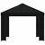 Gazebo 3 x 3 m Crna Poliester i čelik 190 gsm