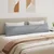 Jastučići za sofu 2 pcs Svijetlo siva 200 x 40 cm tkanina