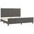 Vidaxl Posteljni okvir brez vzmetnice temno siv 200x200 cm žamet