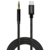 Kabel USB-C v mini jack 3,5mm audio 2m črn