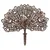 Aberto Design Dekorativna figura Peacock -A 01, 53x61 cm, 1.5 mm