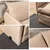 Atelier del Sofa Dvosed na razvlačenje Saga, 128 x 70 x 66 cm, Bež