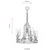 Opviq Luster AV 1597 4E, Metalni, Bronzana boja