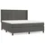 Vidaxl Box spring postelja z vzmetnico temno siva 180x200 cm žamet