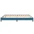 Box Spring krevet bez madracem tamnoplavi 200x210 cm baršun