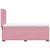 Vidaxl Box spring postelja z vzmetnico roza 100x200 cm žamet