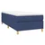Vidaxl Box spring postelja z vzmetnico moder 80x200 cm blago