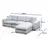 Atelier del Sofa Ugaona garnitura Loop 12 95x85x290cm Svetlosiva