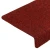 Prostirke za stepenice, samoljepljive, 10 kom, 65x21x4 cm, bordo crvene, pravokutni rub