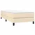Vidaxl Box spring postelja z vzmetnico krem 90x190 cm blago