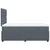 Vidaxl Box spring postelja z vzmetnico temno siva 120x200 cm žamet