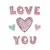 Diamond Dotz Dijamantski mozaik Love, 15x15cm