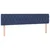 Vidaxl Box spring postelja z vzmetnico modra 180x200 cm blago