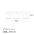 Opviq Luster Way-11635, 66x15x21 cm, 3xE27
