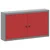 Ormar za alate s policom Crvena i siva 100 x 20 x 55 cm