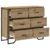 Komoda s ladicama 2 pcs Umjetnički hrast 91 x 35,5 x 74,5 cm