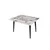 Hanah Home Trpezarijski sto na razvlačenje Dolunay-1281, 100-120 cm, Beli
