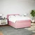 Vidaxl Box spring postelja z vzmetnico roza 140x200 cm žamet