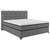 BOXSPRING KREVET CARMEN 160/200 cm , tamnosiva