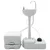 Kamperski WC set 2 pcs Siva i bijela Polietilen Visoke Gustoće
