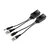 Adapter BNC M + 2.1/5.5mm - RJ45 + 2.1/5.5mm M set 2/1