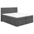 MID.YOU POSTELJA BOXSPRING 140 cm  x 200 cm , tekstil, leseni material antracit