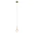 ITALUX PND-40827-1-HBR-CL - Luster na sajli PADRI 1xG9/5W/230V zlatni