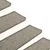 Vidaxl Samolepilne preproge za stopnice 15 kosov 65x21x4cm sive in bež