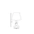 Opviq Stona lampa E27 Socket, Crno-Siva