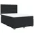 vidaXL Box spring postelja z vzmetnico črn 140x190 cm umetno usnje