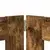 Vrata za pse s postoljem 6 pcs Dimljeni hrast 60 x 60 cm