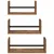Set zidnih polica 3 pcs Staro drvo 40x16x14cm Konstruirano drvo