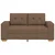 Vidaxl Dvosed rjave barve 160x77x82 cm blago