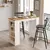 Hanah Home Barski sto 120x101,8x51,6cm Bež-Beli