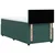 Vidaxl Box spring postelja z vzmetnico temno zelena 80x200 cm žamet