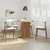 Vidaxl Jedilna miza artisan hrast 80x80x75 cm inženirski les